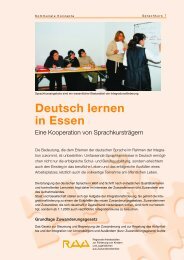 Deutsch lernen in Essen - RAA NRW