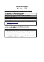 Verfahrensverzeichnis (§ 4g Abs. 2 BDSG) - HRecruiting.de