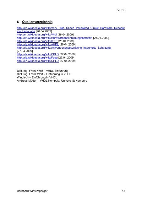 VHDL Einführung