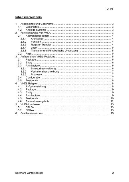 VHDL Einführung