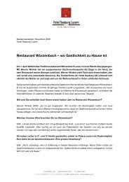 Restaurant Würzenbach – wo Gastlichkeit zu ... - Righetti & Partner