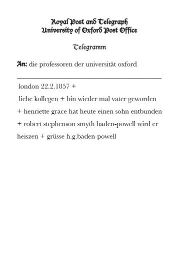 Die Dokumente - Pfadfinder und Pfadfinderinnen Österreichs