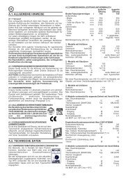 A.1. ALLGEMEINE HINWEISE A.2. TECHNISCHE DATEN - NordCap