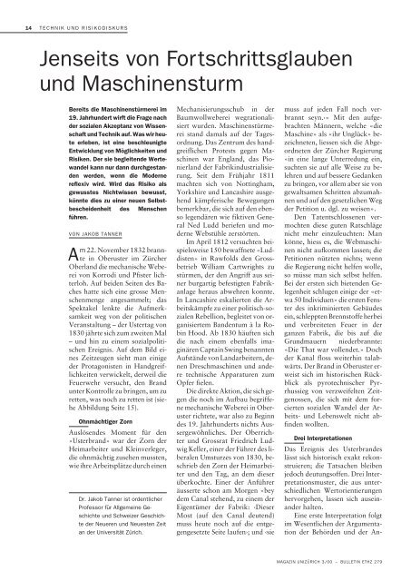 unimagazin 3/2000_Risiko und Sicherheit. Zwischen Kalkül ... - Planat