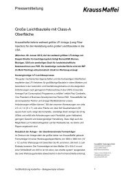 Große Leichtbauteile mit Class-A Oberfläche - Krauss Maffei