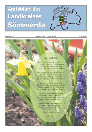 Amtsblatt 09-2009 - Landkreis Sömmerda