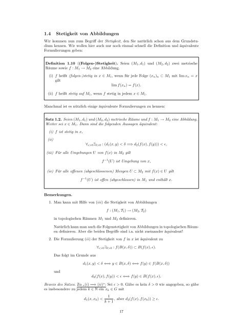 Funktionalanalysis I - TU Berlin