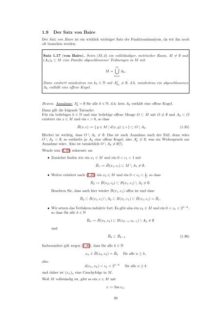 Funktionalanalysis I - TU Berlin