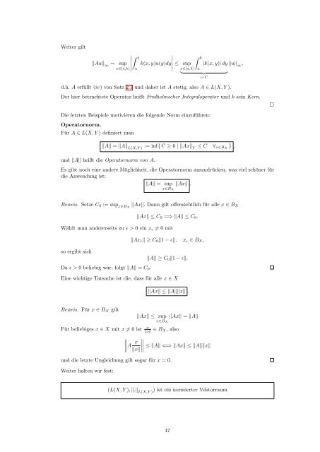 Funktionalanalysis I - TU Berlin