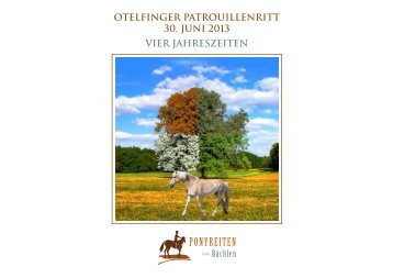 otelfinger patrouillenritt 30. juni 2013 vier jahreszeiten - Reitkalender