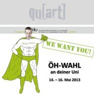 ÖH-Wahl 14. – 16. Mai 2013 - HMDW