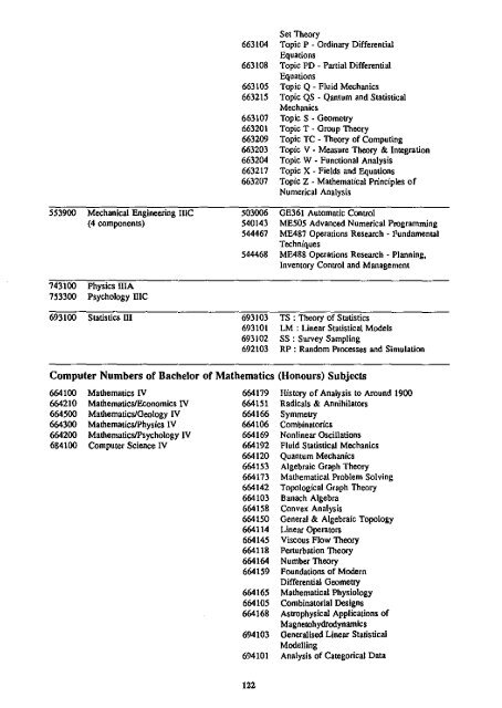 Faculty of Mathematic Handbook,1987 - University of Newcastle