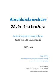 Abschlussbroschüre Závěrečná brožura - Česko-německé fórum ...