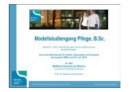 Modellstudiengang Pflege, B.Sc. - Bamberger Akademie für ...