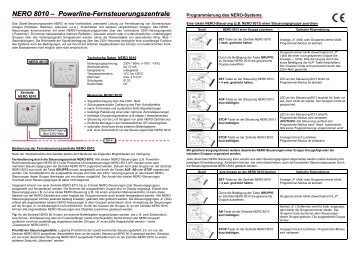 NERO 8010 – Powerline-Fernsteuerungszentrale