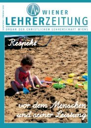 Se p te m b e r / O kto b e r 20 12 - Christliche Lehrerschaft Wiens