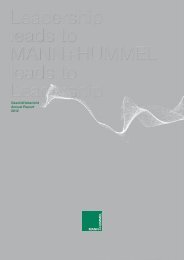 Geschäftsbericht Annual Report 2012 - MANN+HUMMEL