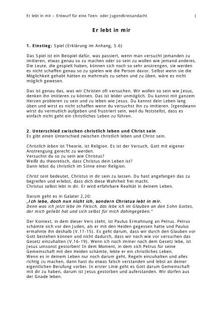 Christus In Mir Dynamik Des Lebens Erlebtinmir