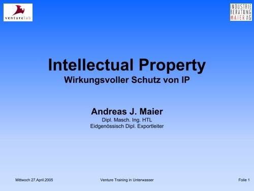 Intellectual Property - Wirtschaft