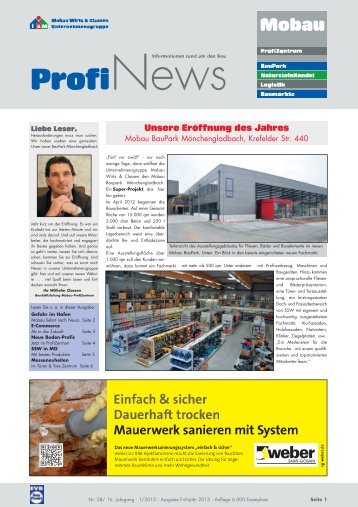 ProfiNews 01-2013 - Mobau Wirtz und Classen