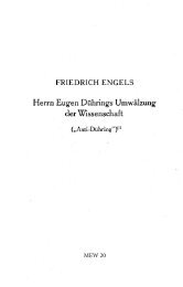 Herrn Eugen Dührings Umwälzung der Wissenschaft - Marx wirklich ...