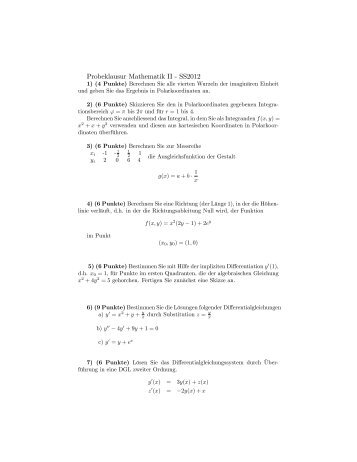 Probeklausur mit Lösungen für Bio/Chemie/BMT - Schelthoff.fh ...