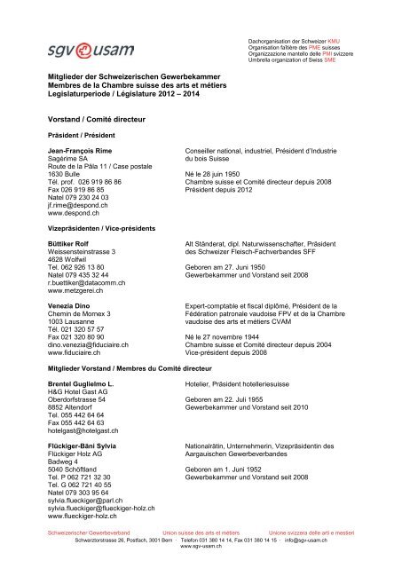 2014 (PDF-Datei) - Schweizerischer Gewerbeverband sgv