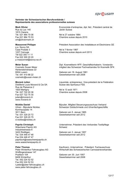 2014 (PDF-Datei) - Schweizerischer Gewerbeverband sgv