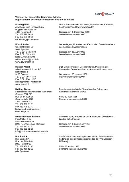 2014 (PDF-Datei) - Schweizerischer Gewerbeverband sgv