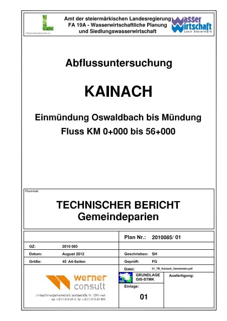 Technischer Bericht - Gemeinde Krottendorf-Gaisfeld