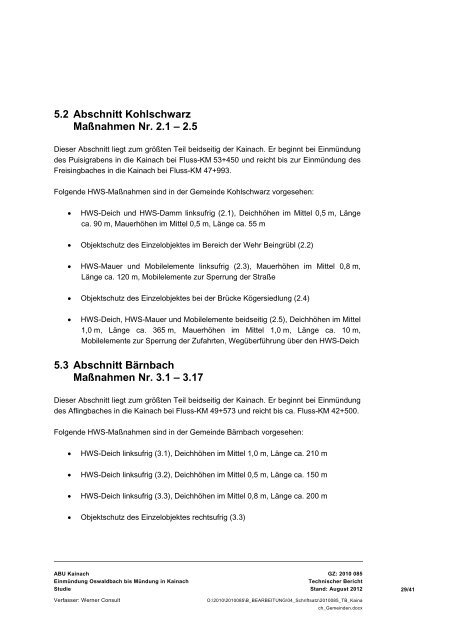 Technischer Bericht - Gemeinde Krottendorf-Gaisfeld