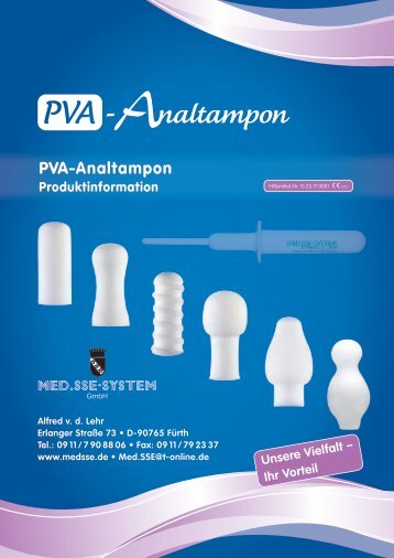 PVA-Analtampon