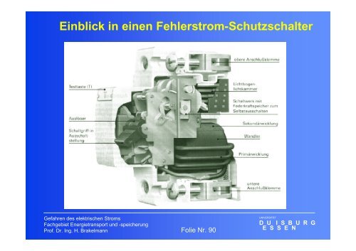 Gefahren des elektrischen Stromes - University Duisburg-Essen