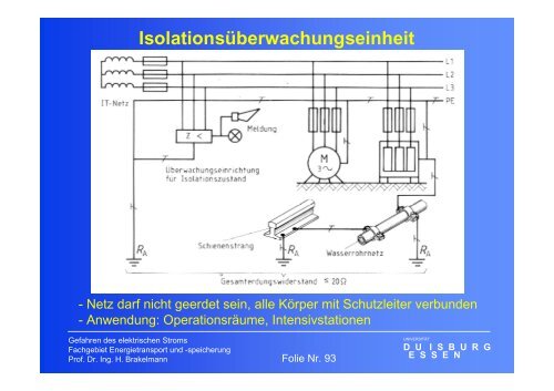 Gefahren des elektrischen Stromes - University Duisburg-Essen