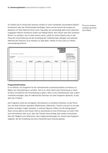 Projektleitfaden - Theodor-Heuss - Kolleg