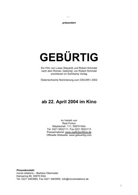 GEBÜRTIG - Real Fiction