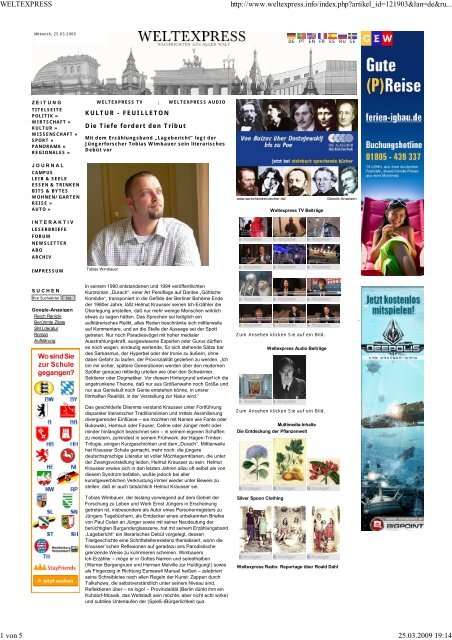 WELTEXPRESS http://www.weltexpress.info/index.php?artikel_id ...