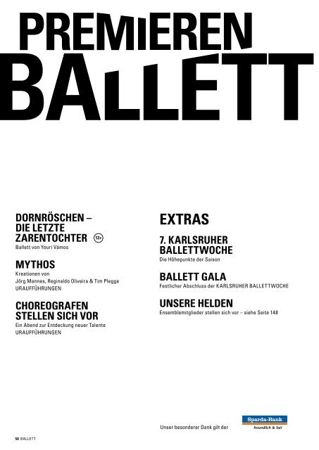 sPielzeiT 13/14 - Badisches Staatstheater Karlsruhe