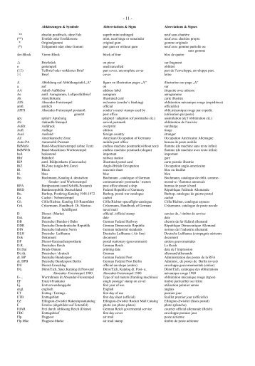 Abkürzungen & Symbole Abbreviations & Signs Abreviations ...