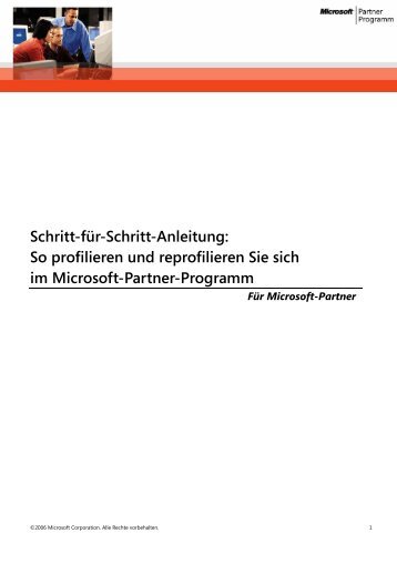 So profilieren und reprofilieren Sie sich im Microsoft-Partner ...