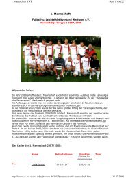 RWE I Saison 2007-2008_Hompage - SV Rot-Weiß Erlinghausen eV