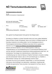 NÖ Tierschutzombudsmann - Gemeinde Muckendorf-Wipfing