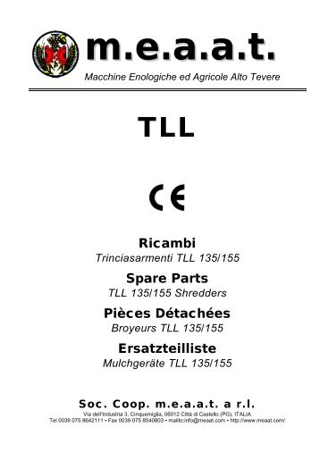 Ricambi Spare Parts Pièces Détachées Ersatzteilliste - Mandam