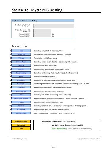 Mystery-Guesting - Hotelsterne.at