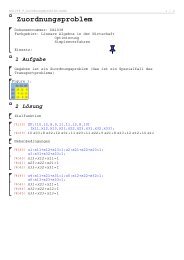 Zuordnungsproblem - Mathe Online