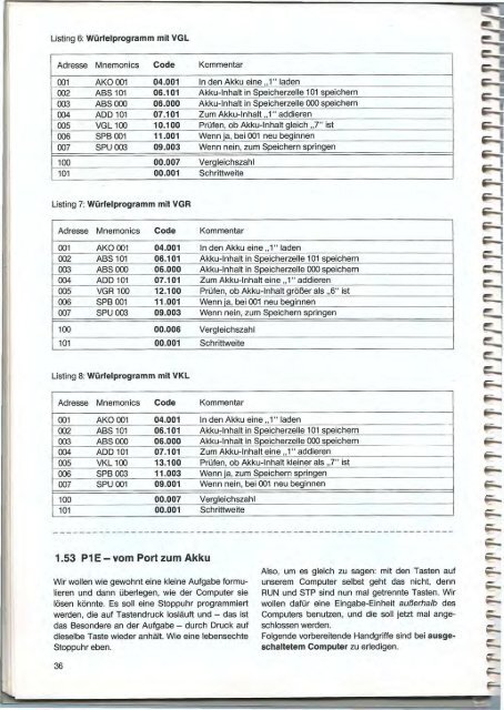 CP1 Anleitung (Manual) - 8Bit-Homecomputermuseum