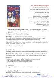 Die Weihnachtsgans Auguste Unterrichtsvorschläge ... - Hilger, Angela