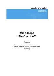 Mind-Maps Strafrecht AT - niederle media