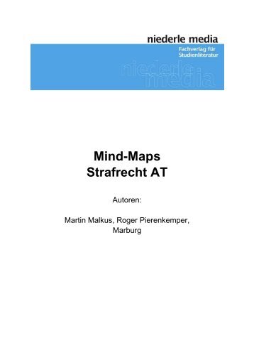 Mind-Maps Strafrecht AT - niederle media