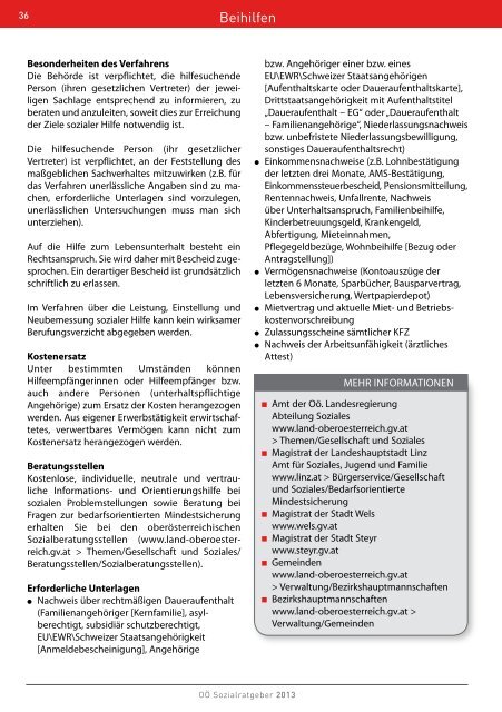 OÖ Sozialratgeber 2013 - Mag. Elisabeth Ragl